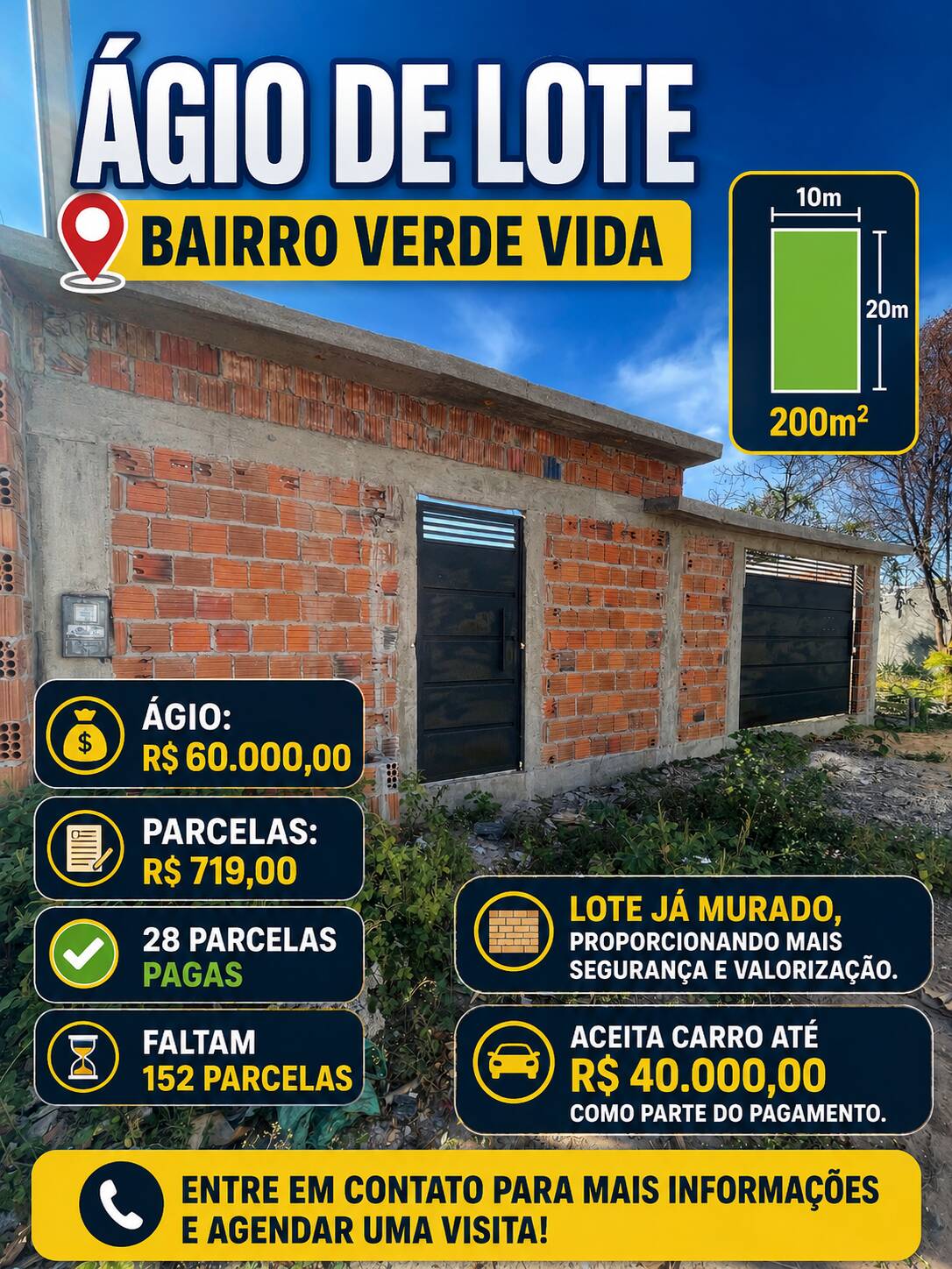 Terreno, 200 m² - Foto 2